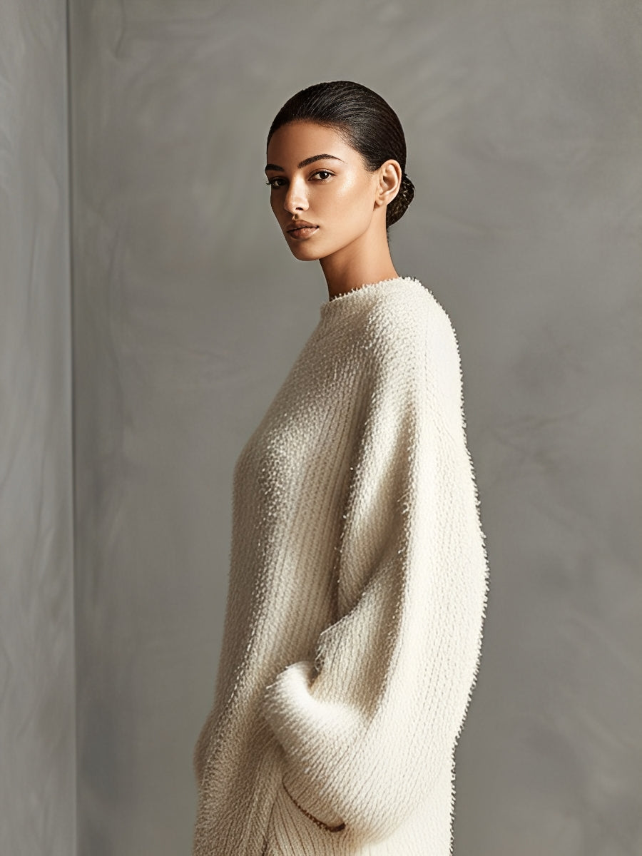 Alabaster Cloud-Knit Wrap