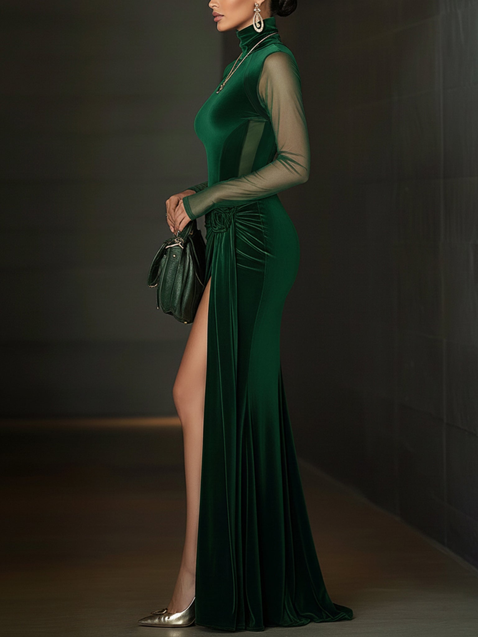 Emerald Zenith Gown