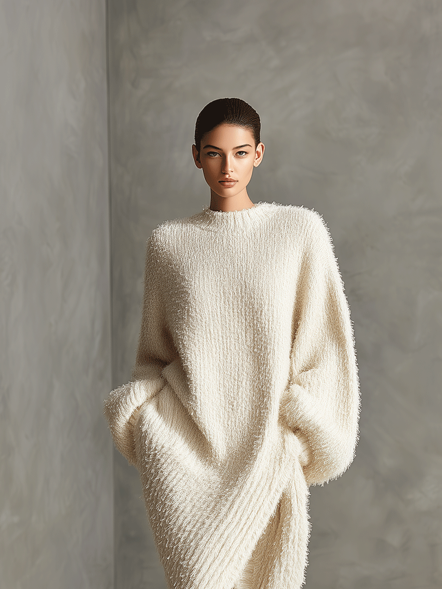 Alabaster Cloud-Knit Wrap