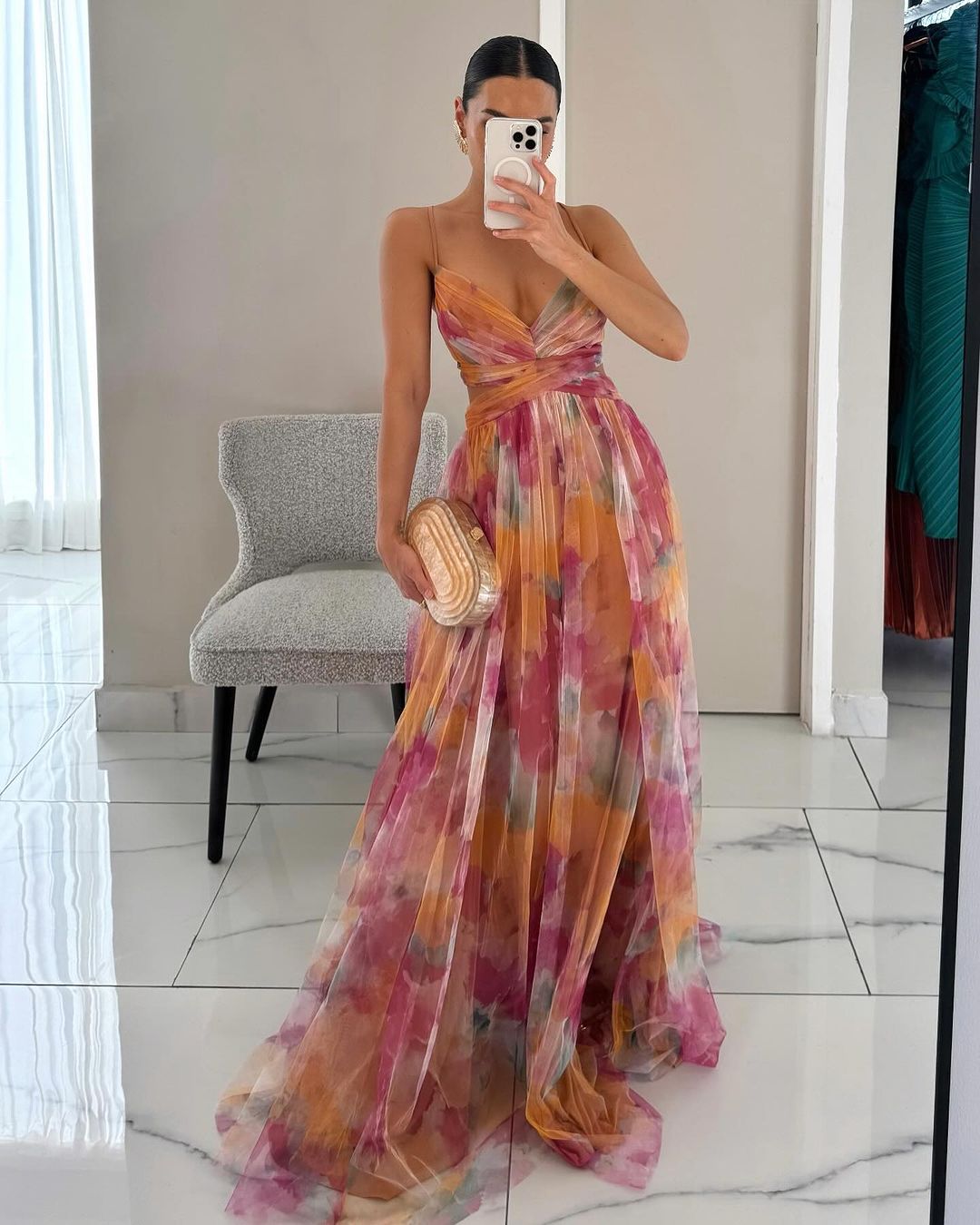 Aura Watercolor Gown