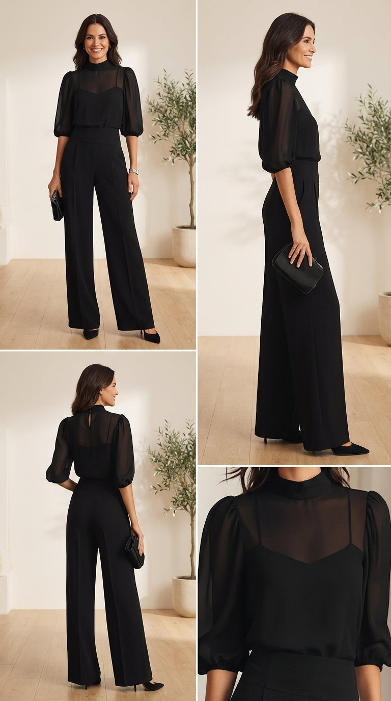 Midnight Sheer-Sleeve Sculpt Set