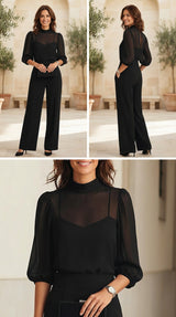 Midnight Sheer-Sleeve Sculpt Set