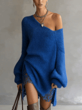 Azure Whisper Lace Knit